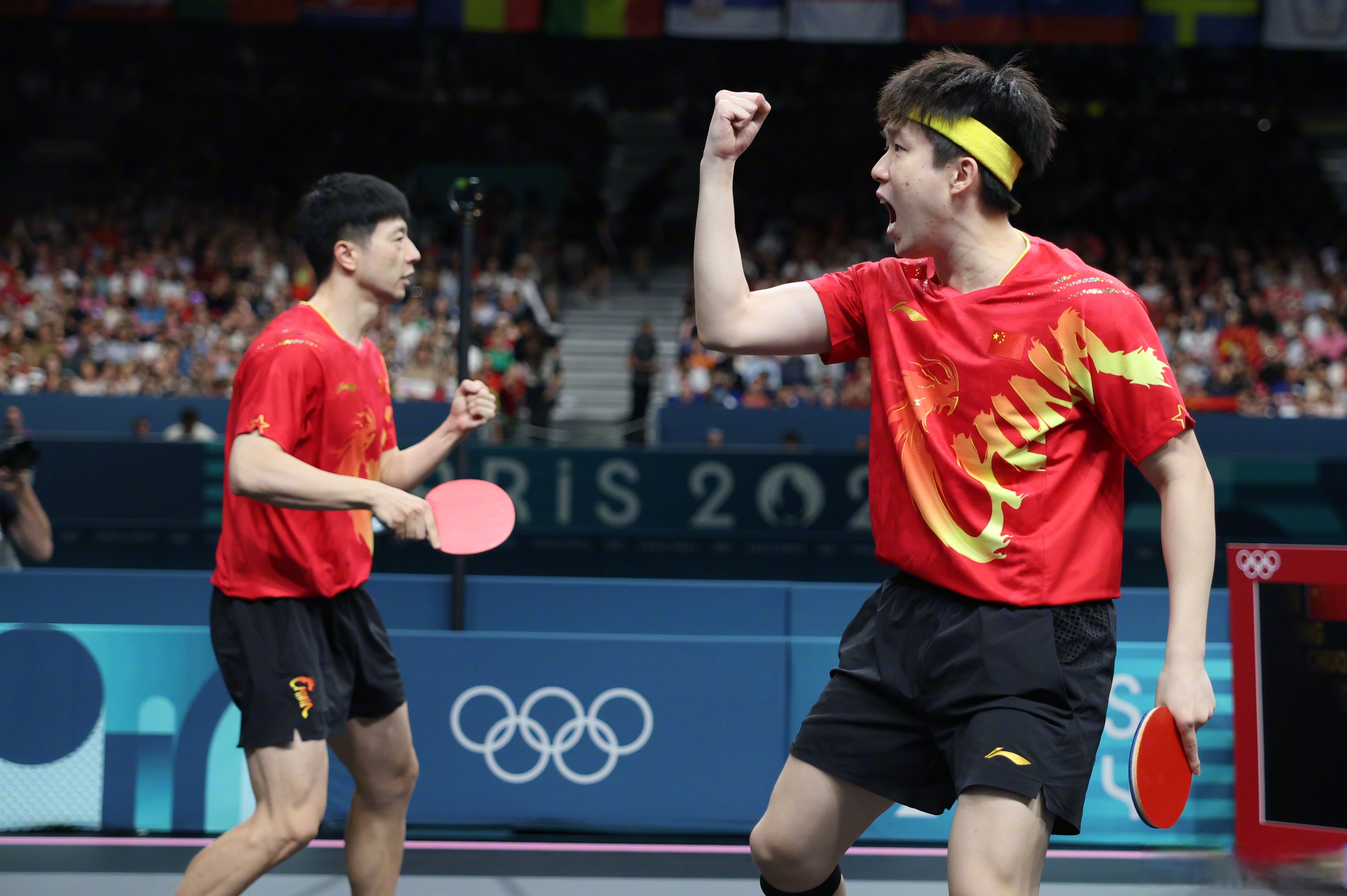 中国队鏖战韩国队,马龙高光表现 中国队鏖战韩国队,马龙高光表现